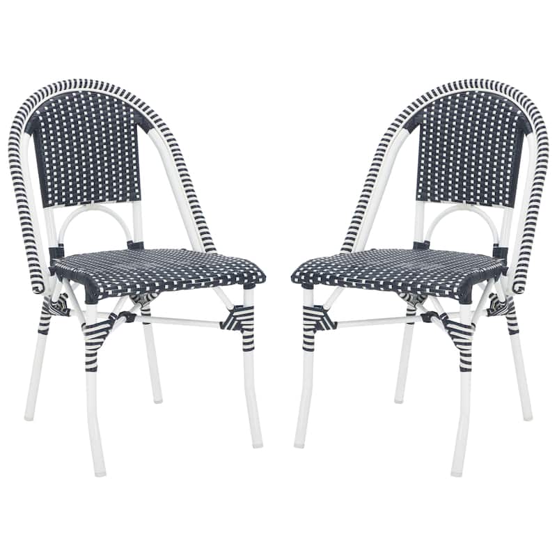 SAFAVIEH Outdoor Patio Furniture Torino Side Chair (Set of 2) - 21"W x 20"D x 33"H