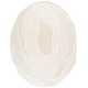 preview thumbnail 3 of 7, SAFAVIEH Hand-Tufted Fifth Avenue Rosa Modern & Contemporary Wool Rug 8' x 10' Oval - Ivory/Beige