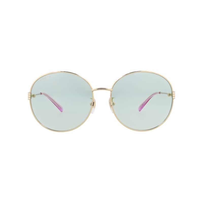 Gucci Round-Frame Metal Sunglasses - NS