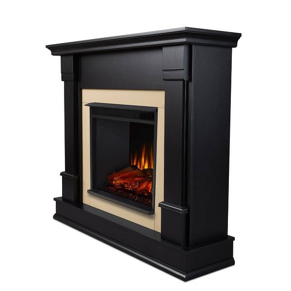Shop Silverton Electric Fireplace Black 48l X 13w X 41h
