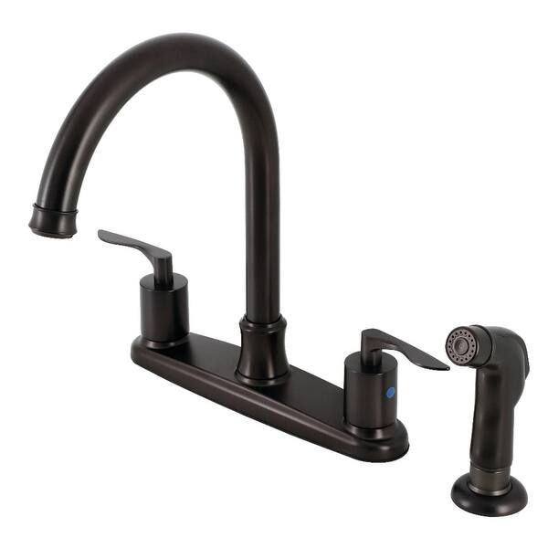 Kingston Brass Serena 1.8 GPM Standard Gooseneck Kitchen ...