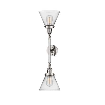 Innovations Lighting Large Cone 2 Light 23" Wide Bathroom Vanity Light