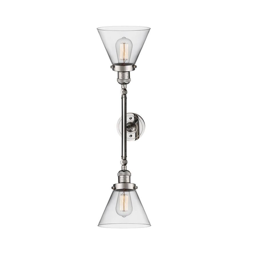 Innovations Lighting Large Cone 2 Light 23" Wide Bathroom Vanity Light