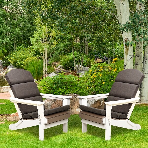 FABRICK × have a good time CUSHION Aoodor Patio Chair Cushion Set of 2 - High-Back Adirondack Patio