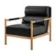 preview thumbnail 2 of 24, NPD Furniture Olsen Accent Arm Chair Casa Black / Faux Leather