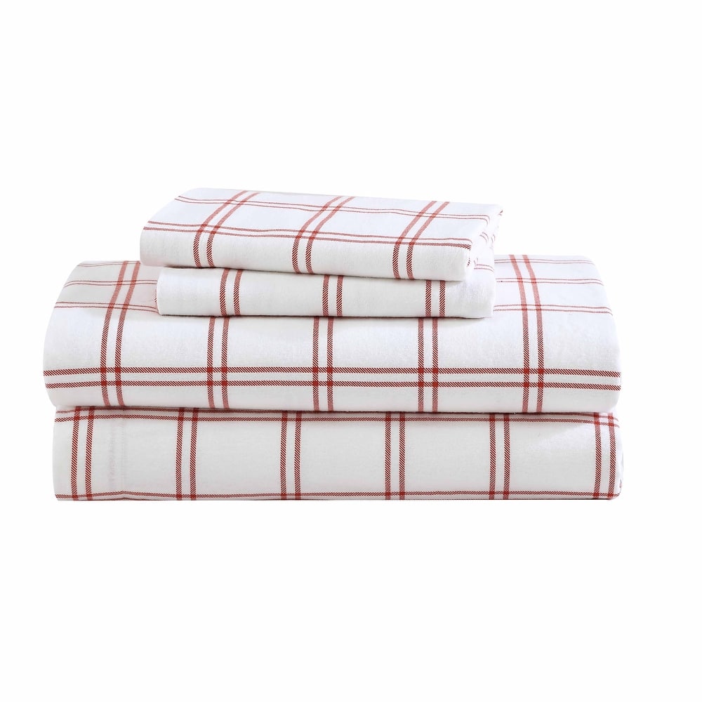 Eddie Bauer Printed Cotton Flannel Sheet Set