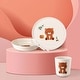 preview thumbnail 8 of 9, 5pcs Bamboo Fiber Kids Dinnerware Set-Bear /dog Style