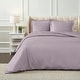 preview thumbnail 67 of 84, Superior 1200 Thread Count Egyptian Cotton Solid or Embroidered Duvet Cover Set Zephyr - California King