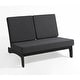 preview thumbnail 53 of 136, Outdoor Teak Wood Waterproof Armless Chair Loveseat with Cushions
