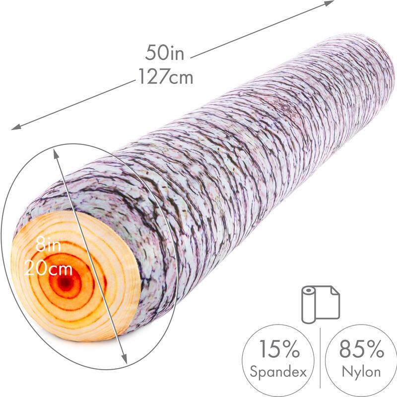 Log Cover Only - Body Pillowcase - Spandex/Nylon Blend for Silky Touch