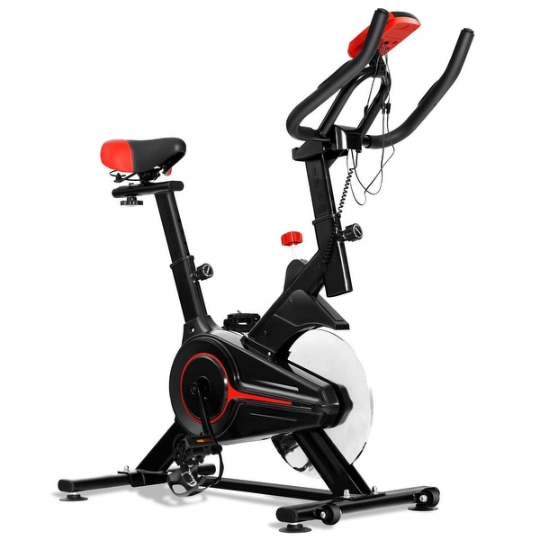 Gymax Indoor Cycling Bike Exercise Cycle Trainer Fitness Cardio