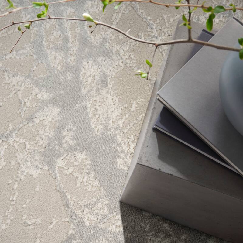 Calvin Klein CK011 Verdant Indoor only Grey Abstract Area Rug