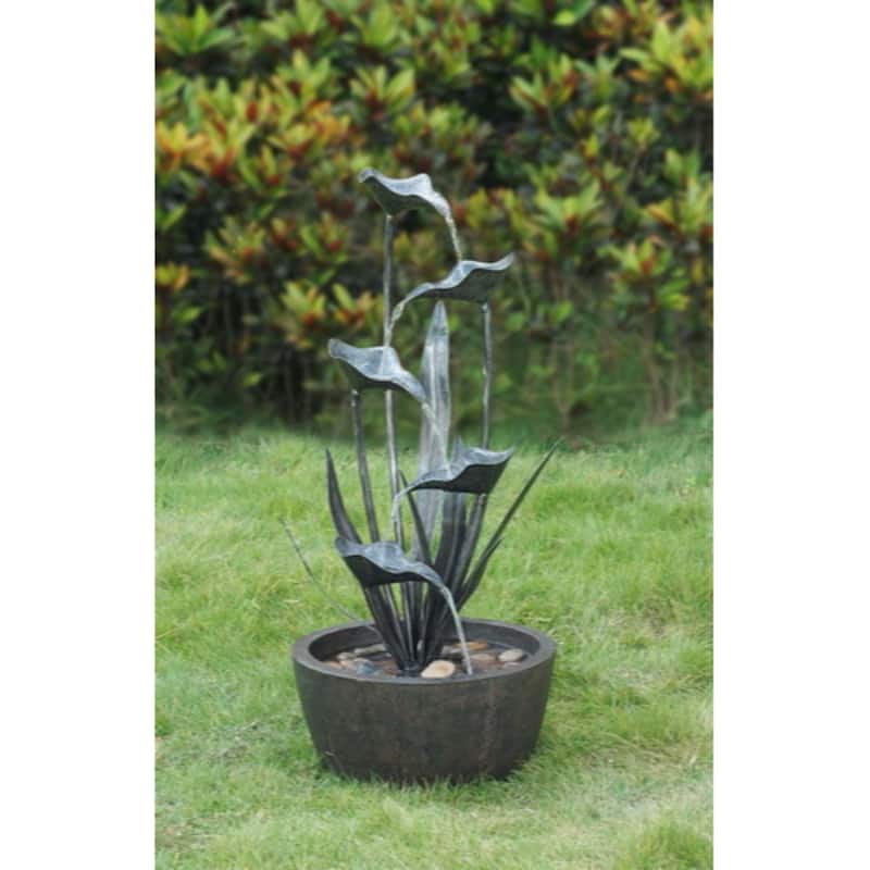Multilevel Cascading Outdoor Garden Plant Fountain - 35.5"
