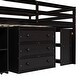 preview thumbnail 51 of 55, Full Size Loft Bed with Retractable Desk, Storage Drawers, and Stairs, Space-Saving