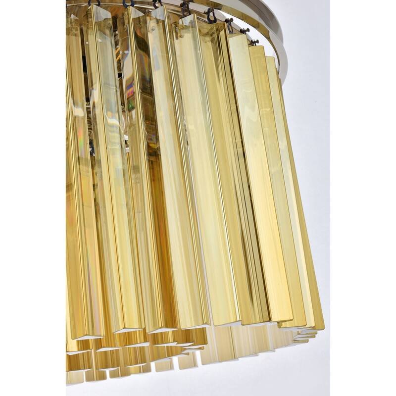Royce Edge 6-Light Polished Nickel Pendant