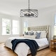 preview thumbnail 5 of 17, Bella Depot Industrial Black Metal Cage Dimmable Chandelier 70-Inch Adjustable Pendant Light for Kitchen Island, Hallway - 20"
