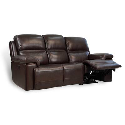 Top Grain Leather Power Reclining Sofa