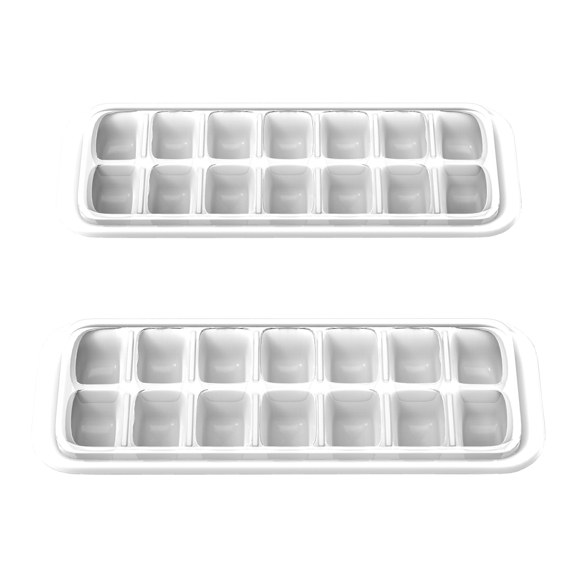 Set of 2 Ice Cube Trays - 14-Cube Spill-Resistant, Easy-to-Fill Trays with  Lids by Chef Buddy (Multicolor) - On Sale - Bed Bath & Beyond - 6187890