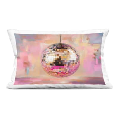 Stupell Mirrored Disco Ball Decorative Printed Throw Pillow Design by Nini Art