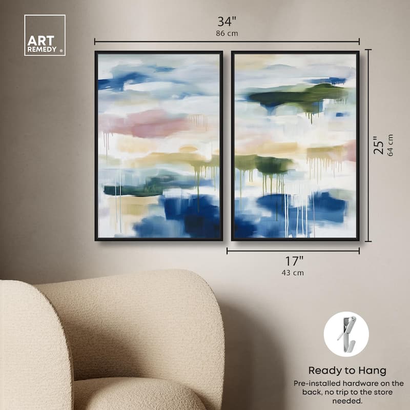 Kairos II Canvas Set of 2 by Art Remedy