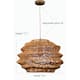 Modern Wicker Rattan Coastal Basket Pendant Light Handwoven - 19" Wide