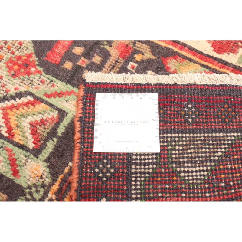 ECARPETGALLERY Hand-knotted Baluch Black Wool Rug - 2'0 x 6'7