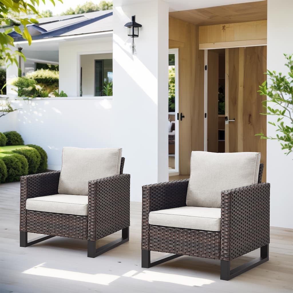 Patio Furniture Chairs Outdoor Chair - Brown