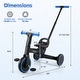 preview thumbnail 4 of 18, Gymax Toddler Tricycle w/Push Handle Adjustable Seat Removable Pedal