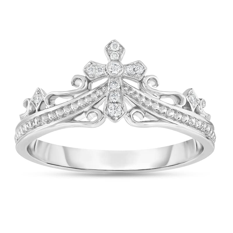 Calista - 1/20 Cttw Natural Diamond 10KT White Gold Ring