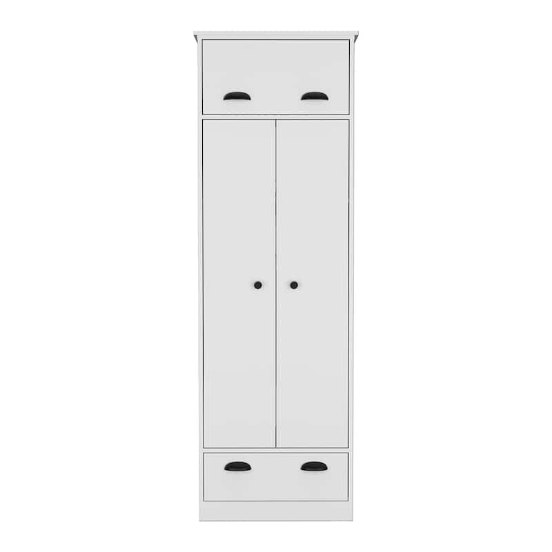 Armoire for Living Room ,Apartment, Bedroom, White - White