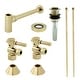 preview thumbnail 1 of 2, Kingston Brass Trimscape 30" Wide Sink Trim Kit with Bottle Trap Polished Brass
