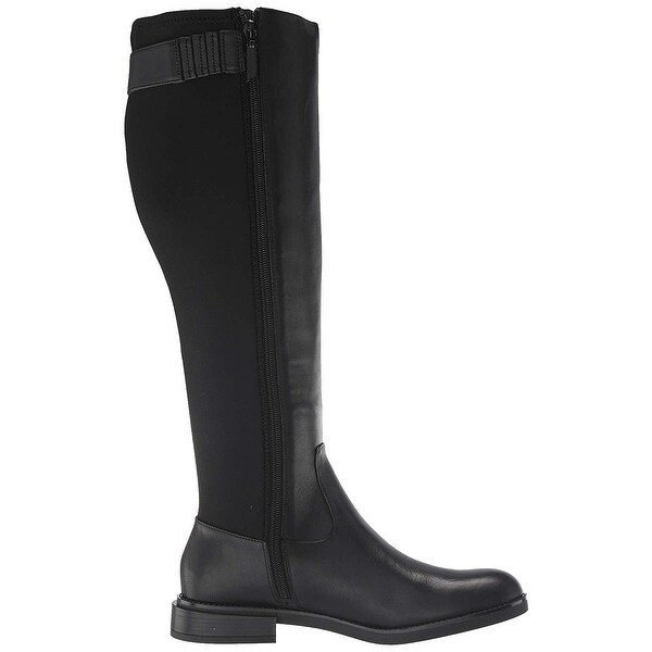 calvin klein francine leather tall boots