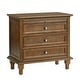 preview thumbnail 5 of 51, Muriel Farmhouse 3 Drawers Nightstand with Built-In Outlets by HULALA HOME