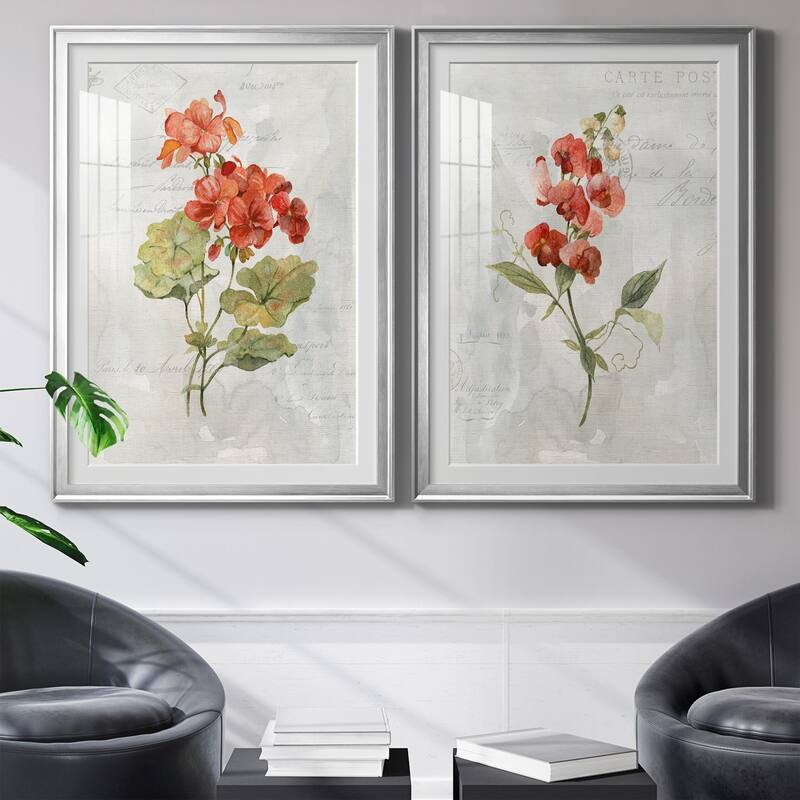 Linen Geranium Premium Framed Print - Ready to Hang