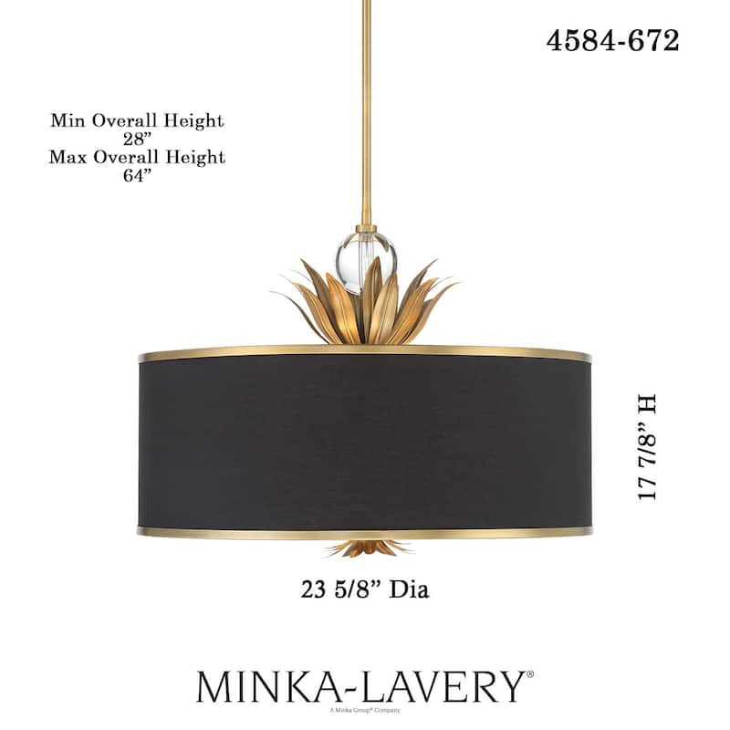 Minka Lavery 4584 Caprio 4 Light 24" Wide Multi Light Pendant with