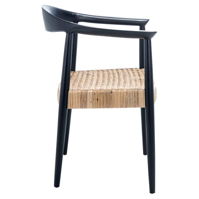 SAFAVIEH Anastasia Rattan Peel Accent Chair - 24.8" W x 18.9" L x 30.7" H - 25Wx19Dx31H