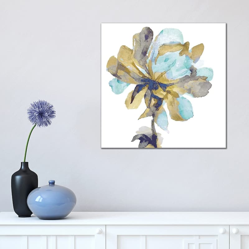 iCanvas "Fresh Bloom Aqua I" by Vanessa Austin Canvas Print - 18x18x1.5