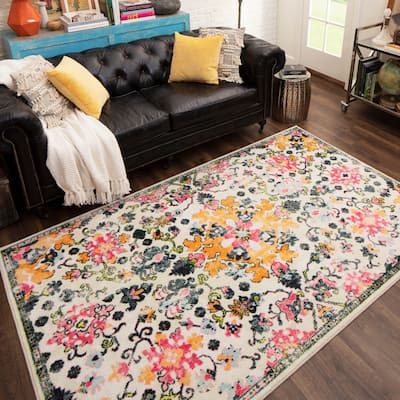 Mohawk Home Sanborn Oriental Distressed Medallion Area Rug