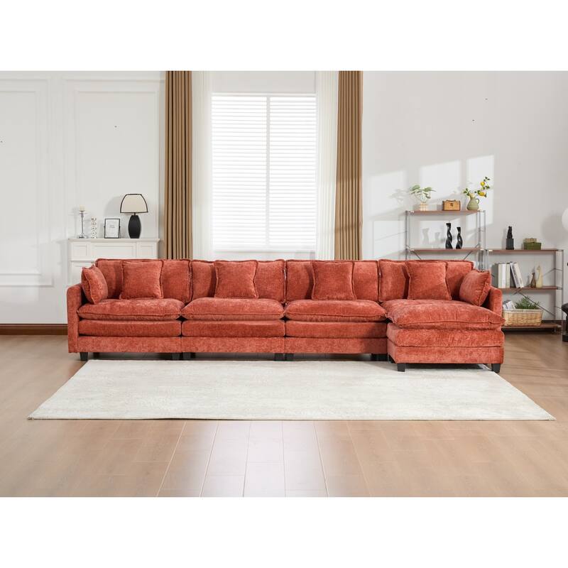 Cloud Sofa,Modern Sectional Couch,Comfy Double Layer Upholstered Seat Cushion