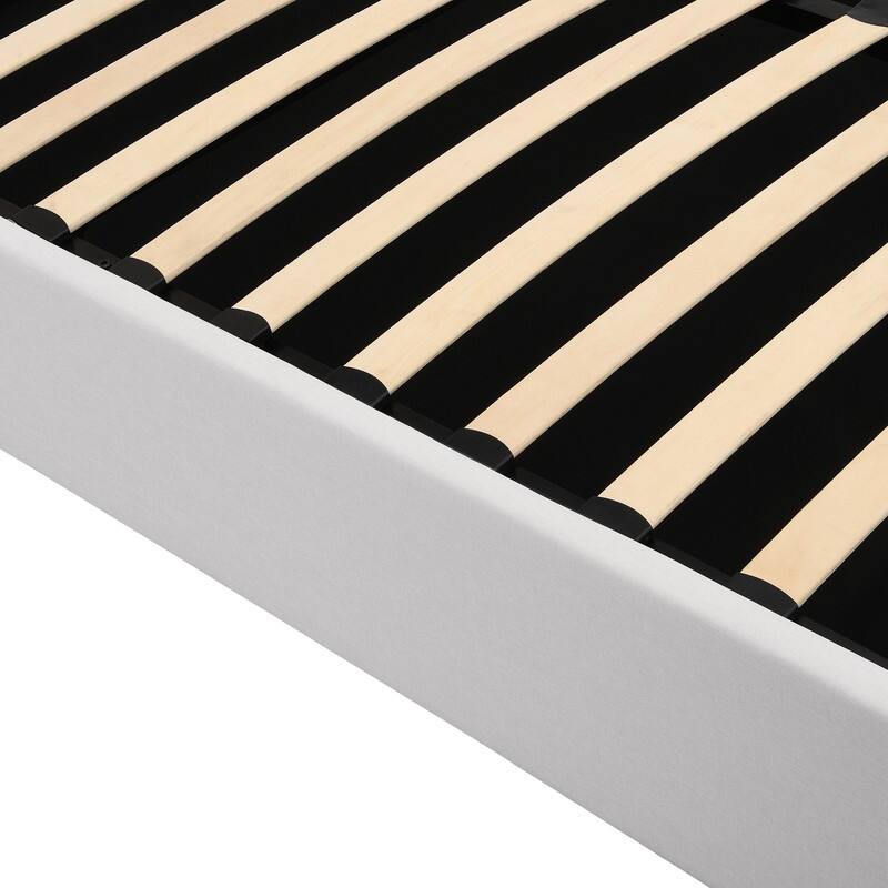 Queen size Upholstered Platform bed with a Hydraulic Storage System