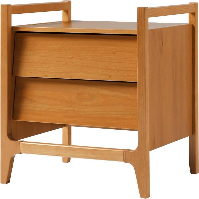 Drawer-Face Nightstand - Caramel