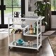 preview thumbnail 5 of 23, Metropolitan Glass Top Metal Bar Cart by iNSPIRE Q Bold - Bar Cart