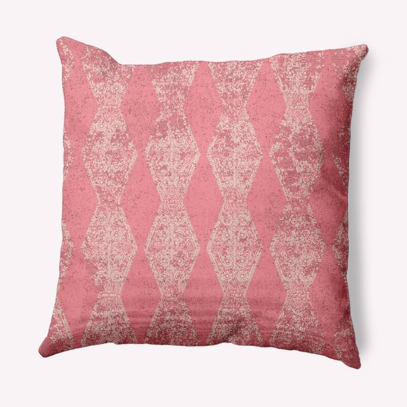 Pyramid Stripe Decorative Throw Pillow - Pink - 26" x 26"