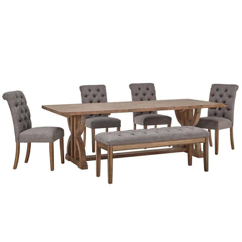 Paloma Reclaimed Wood Rectangular Dining Set by iNSPIRE Q Artisan