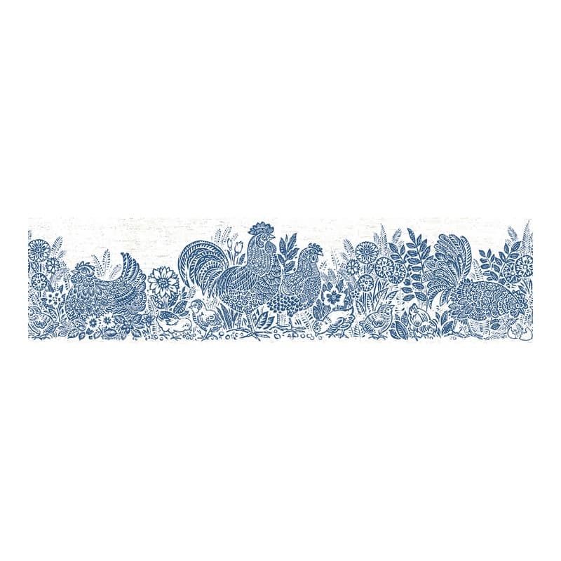 Chesapeake Parton Blue Chicken Border - 6 x 180 x 0.025