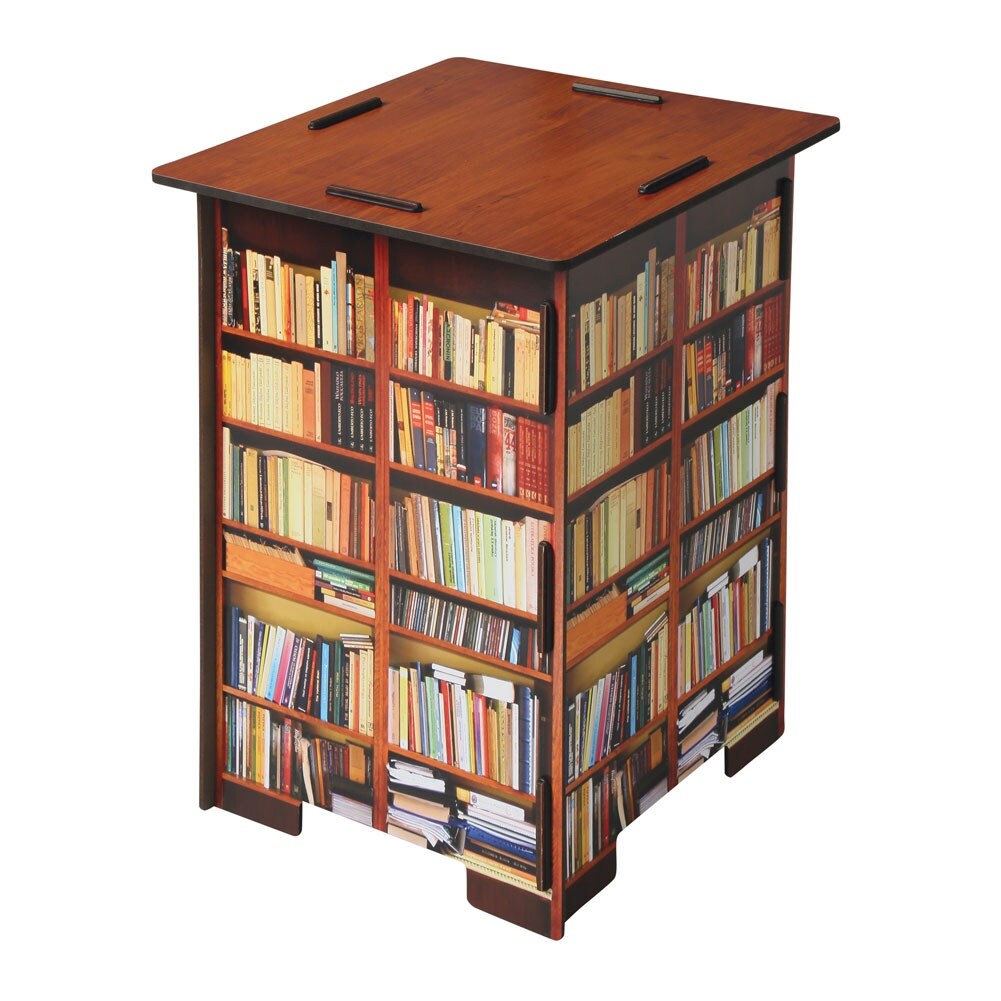 Shop Black Friday Deals On Photographic Print Books Stool With Storage Bin From Werkhaus Design In Germany Overstock 17034209