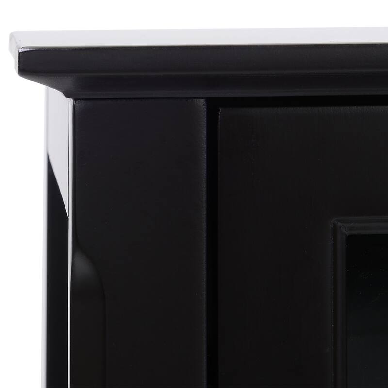 Sideboard Buffet Cabinet, Kitchen Storage Cabinet, Double Glass Door Accent Cabinet with Adjustable Shelves