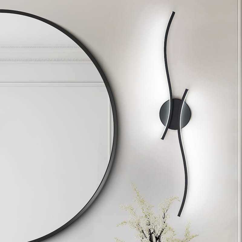 23.6'' Dimmable Intergrated LED Wall Sconce 6000K Bathroom Vanity Light