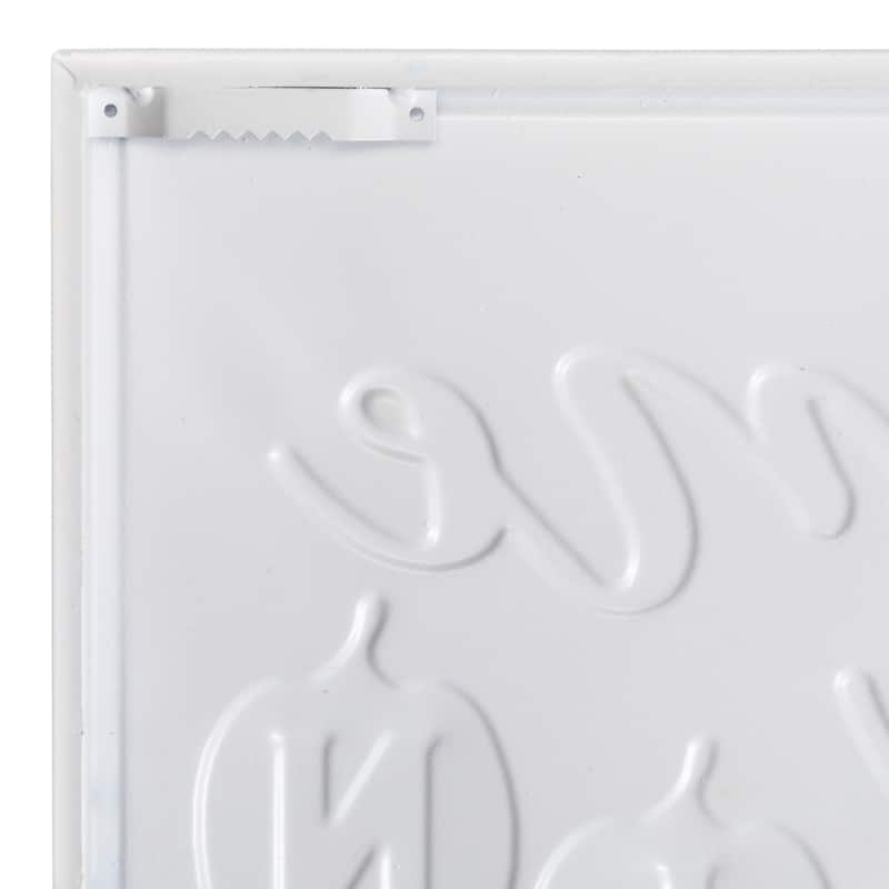 20.25" Orange White "Welcome To Our Pumpkin Patch!" Autumn Wall Decor