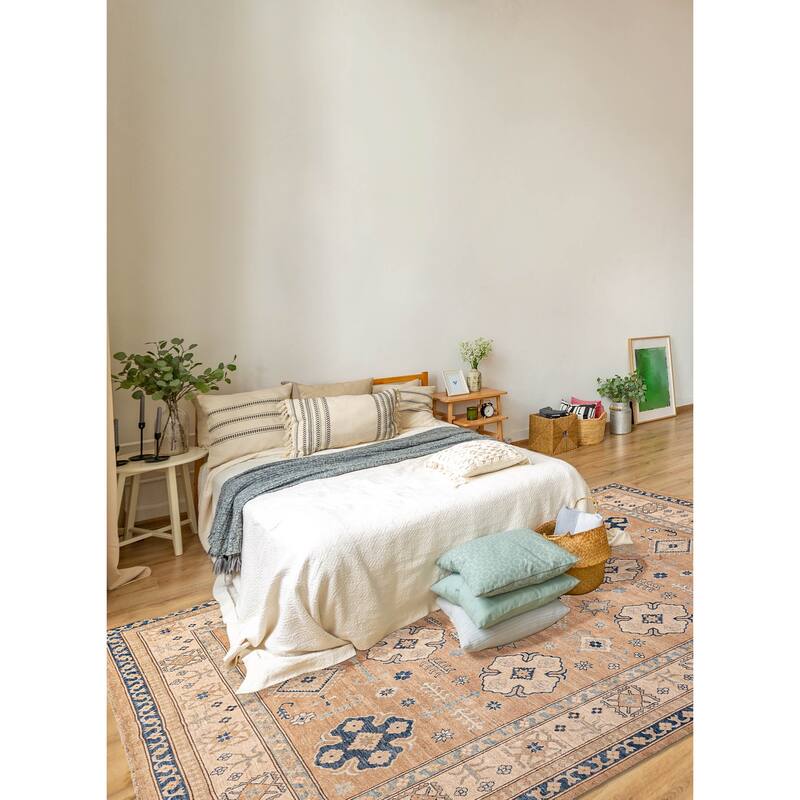 ECARPETGALLERY Hand-knotted Finest Ghazni Tan Wool Rug - 9'10 x 13'5